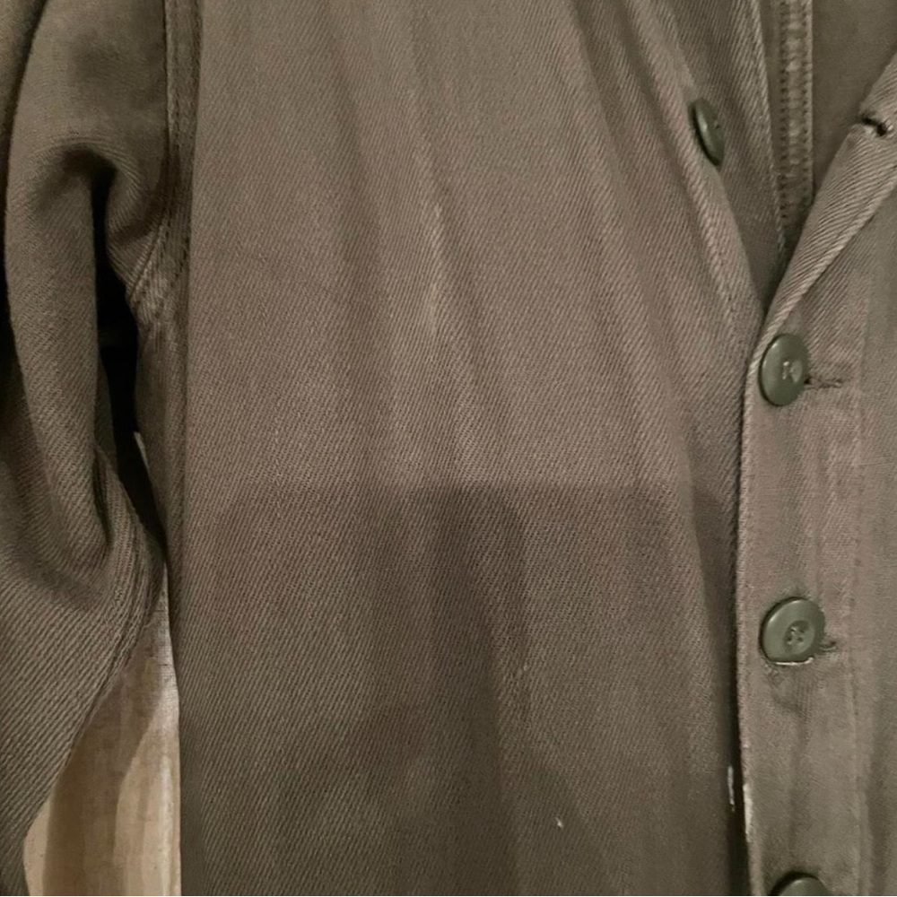Free People Military Olive Button-Up Utility Jumpsuit - Picture 7 of 7
